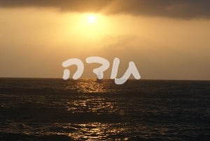 תודה על רקע שקיעה בים